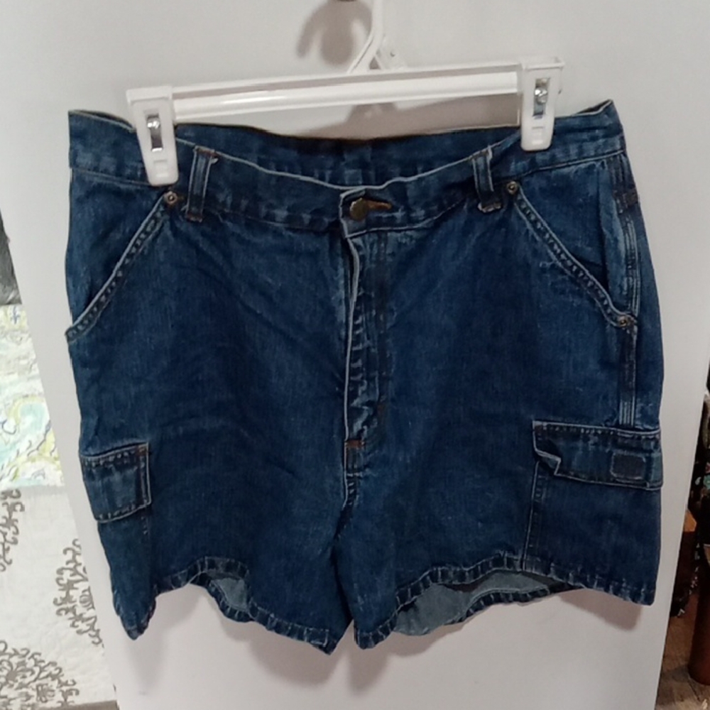 (511) Women's Dark Blue Denim Cargo Shorts